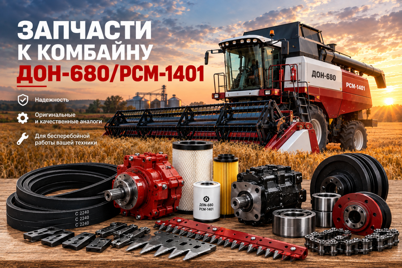 Запчасти Дон-680/РСМ-1401